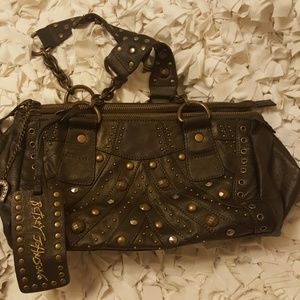 Bestsey Johnson  leather "Lucky Horseshoe" bag